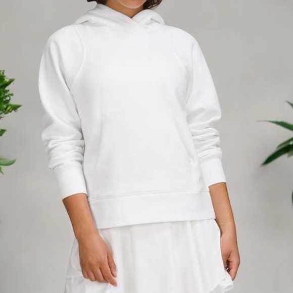 LULULEMON LOUNGEFUL HOODIE SWEATSHIRT SIZE 8 COLOR WHITE BRAND NEW CONDITION - Picture 3 of 4